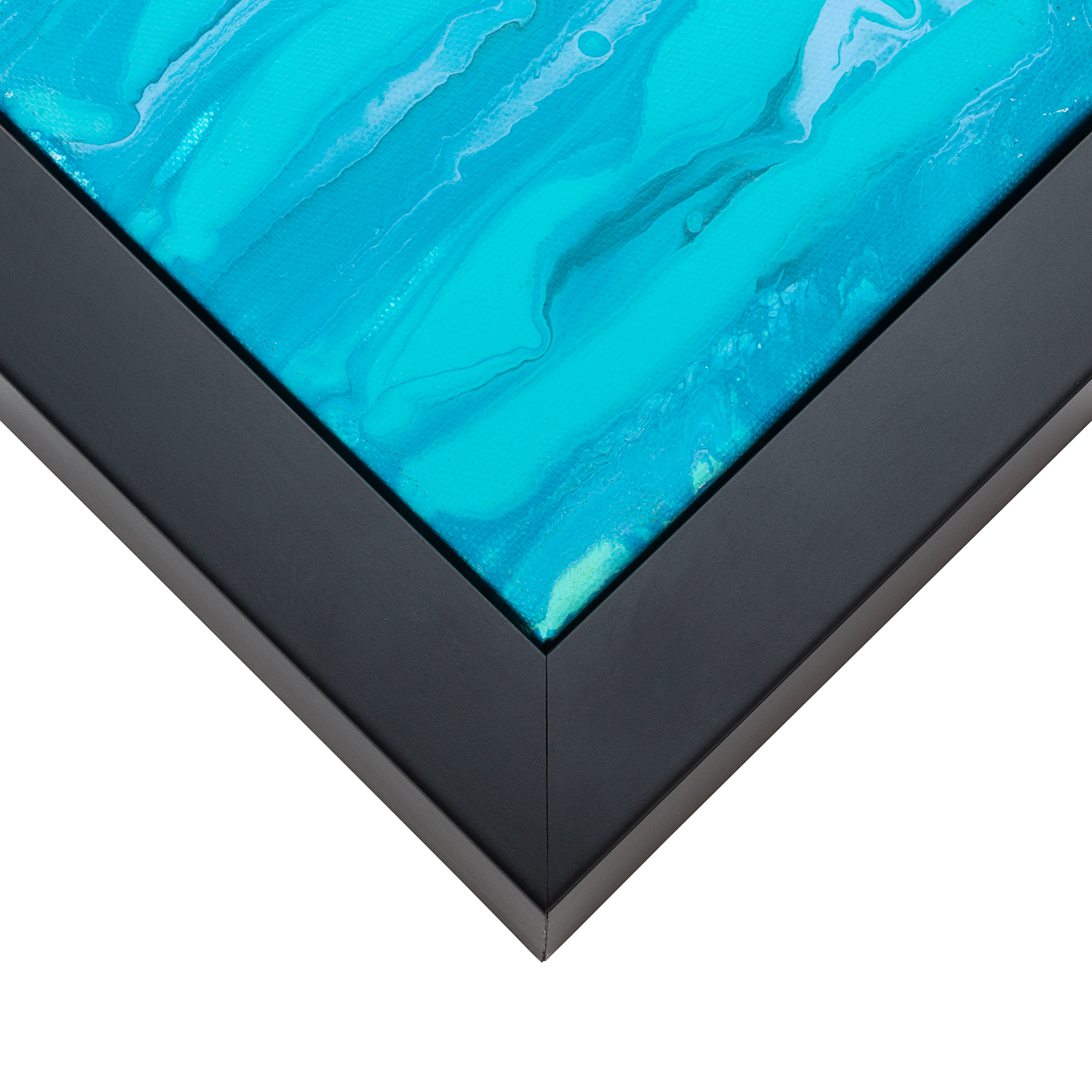 Black Canvas Float Frame frame sample