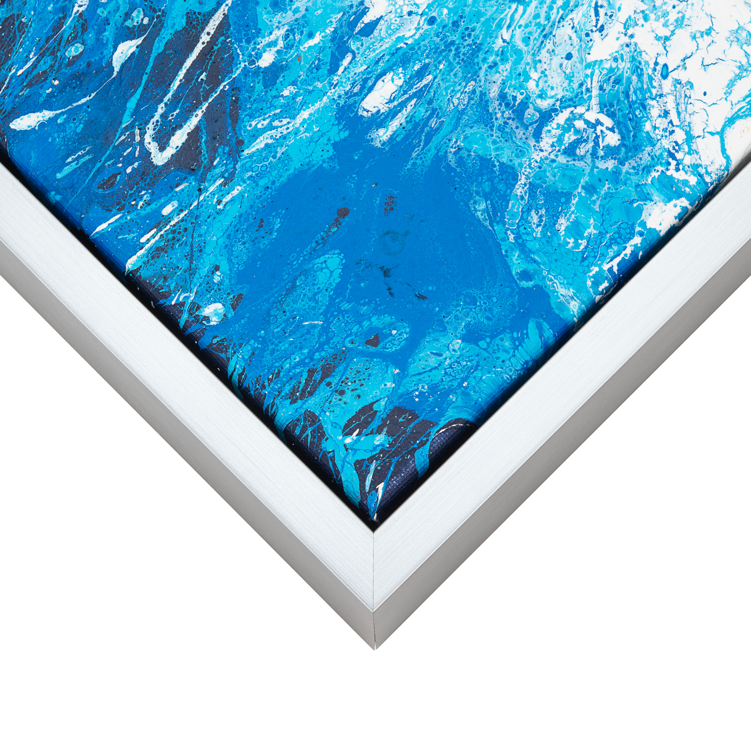 Silver Canvas Float Frame frame sample